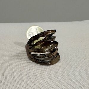 Artistic sculpture 925 Silver Women's Ring